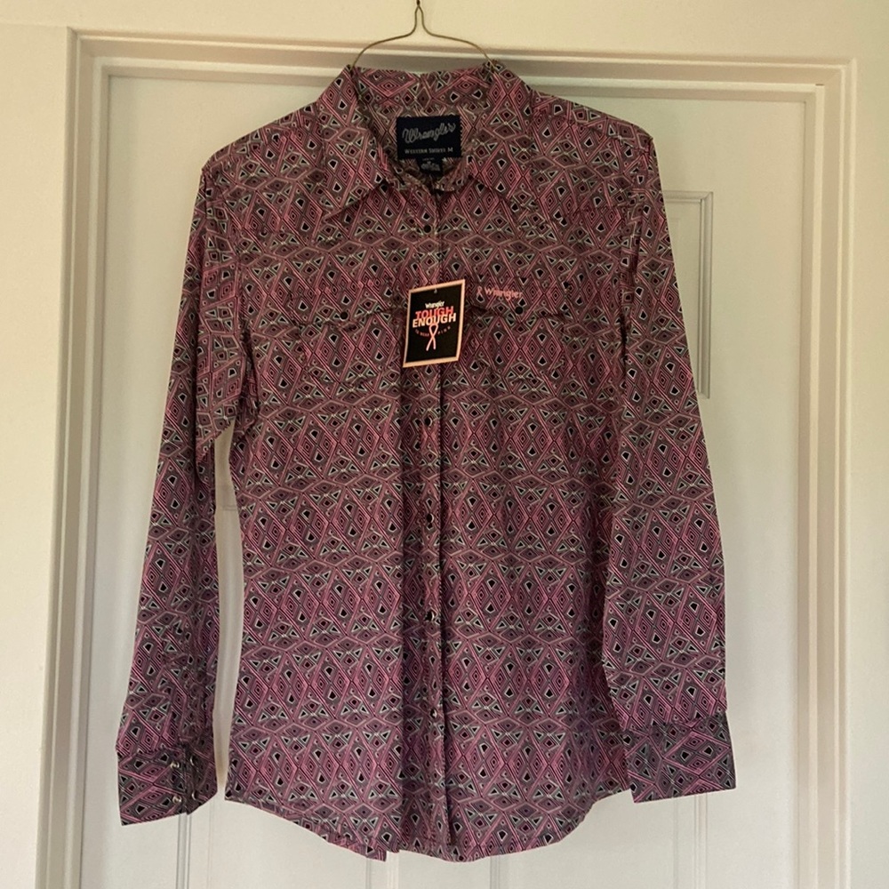 NWT Wrangler L/S Shirt Medium